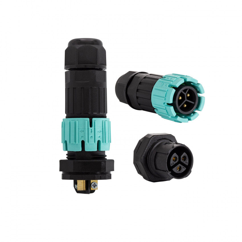 Waterproof Box Connector 3 Contacts 0.5-2.5mm² IP68