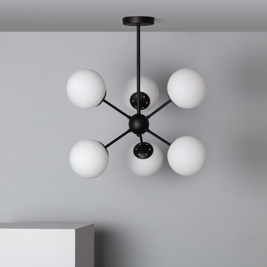 Balts Big Metal & Glass Pendant Lamp