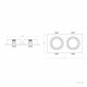 Foco Downlight Cuadrado Basculante GU10 6W Corte 75x150 mm PC