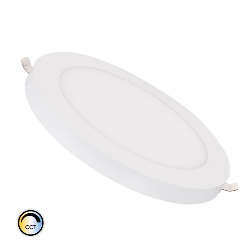 18W CCT Selectable Round Panel with adjustable Cut-Out Ø75-210 mm