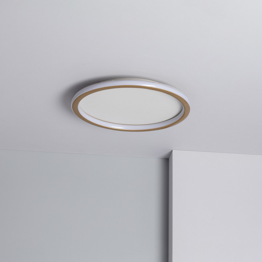 Round 30W Allharo CCT Selectable Metal LED Ceiling Lampl Ø400 mm 