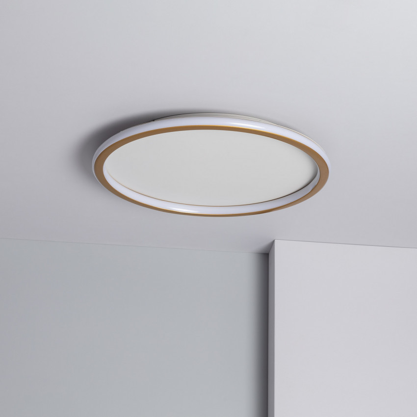 Round 36W Allharo CCT Selectable Metal LED Ceiling Light Ø500 mm 