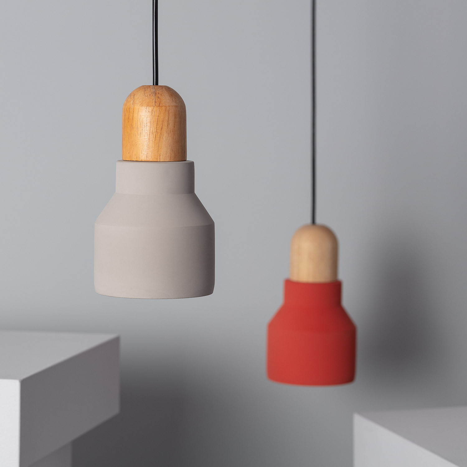 Luster Concrete \u0026 Wood Pendant Lamp 