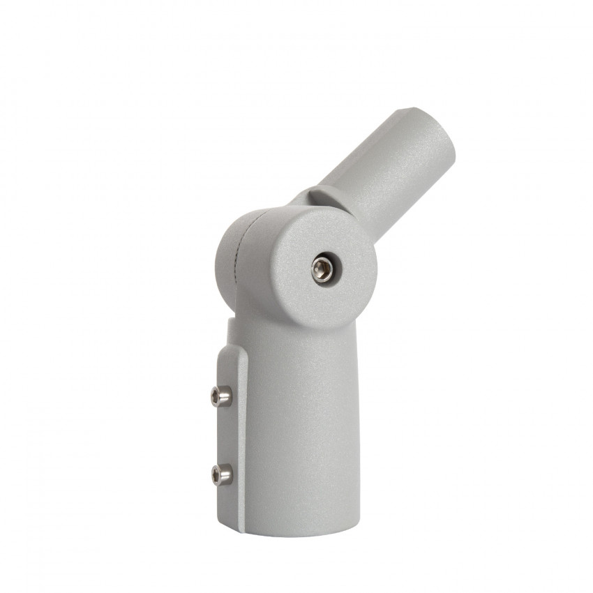 Directional Column Arm 90º Ø40 mm for Street Lighting Fixtures Gray