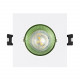 Aro Downlight Cuadrado Basculante de Colores para Bombilla LED GU10 Corte Ø75 mm