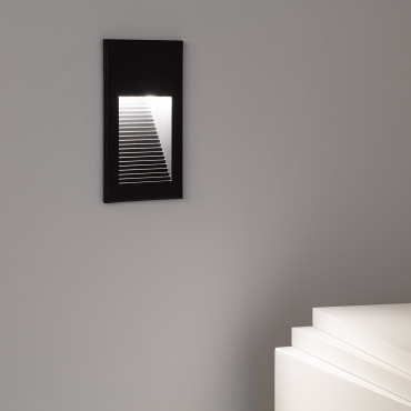 5W Goethe Horizon Aluminium Outdoor LED Wall Light in Black - No Flicker