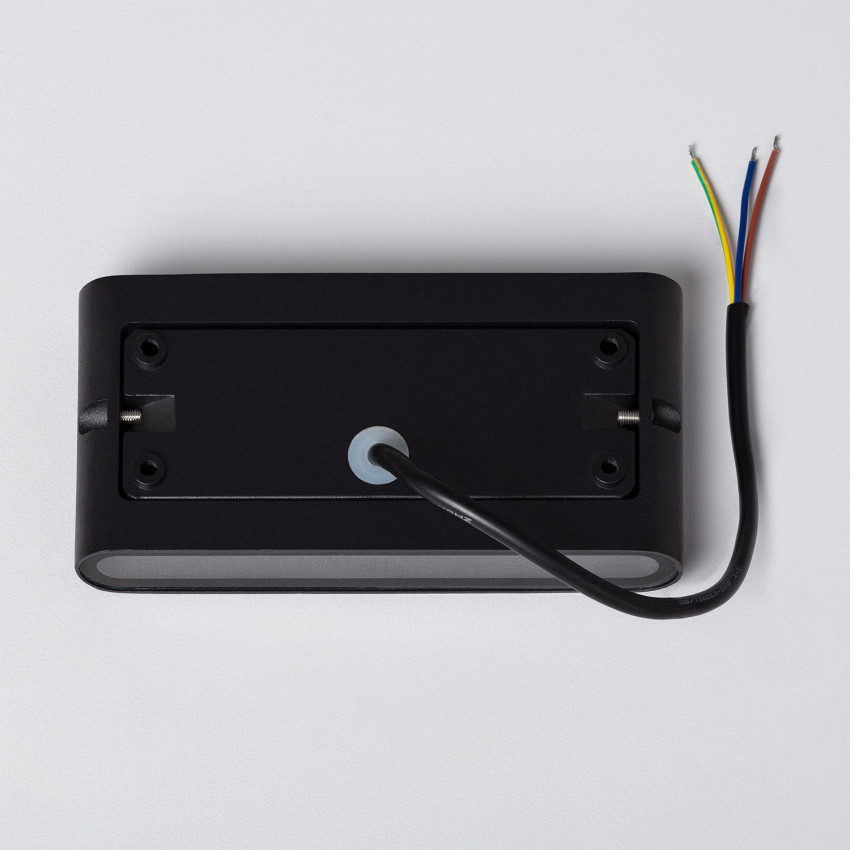 Aplique LED Luming Rectángulo 12W Negro