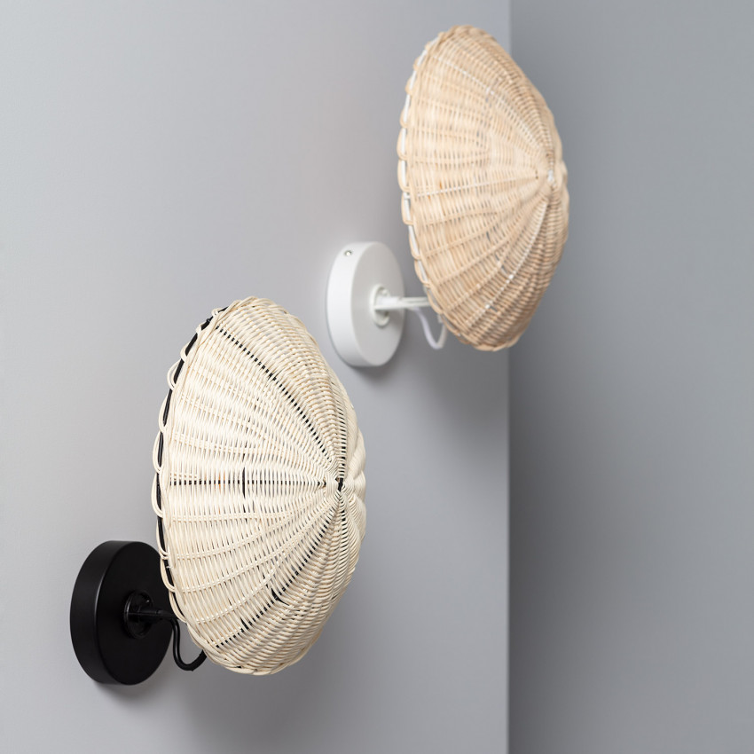 Salmor Rattan Wall Lamp