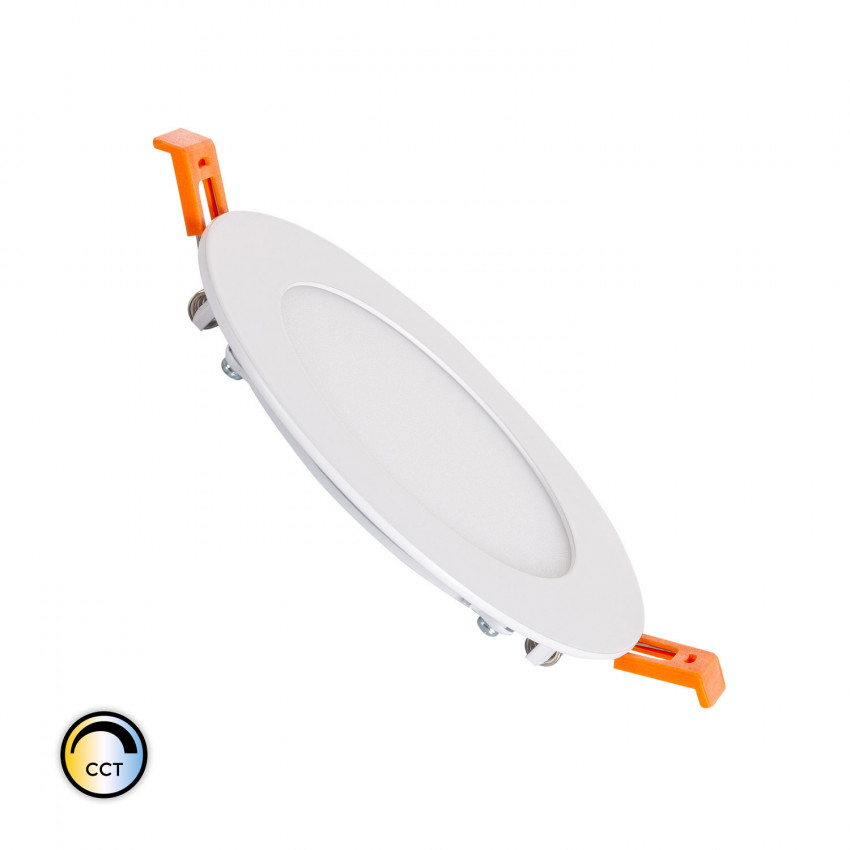 6W Round LED Ceiling Panel CCT Selectable Switch Ø155 mm Cut-Out Dimming Compatible with RF Controller V2 