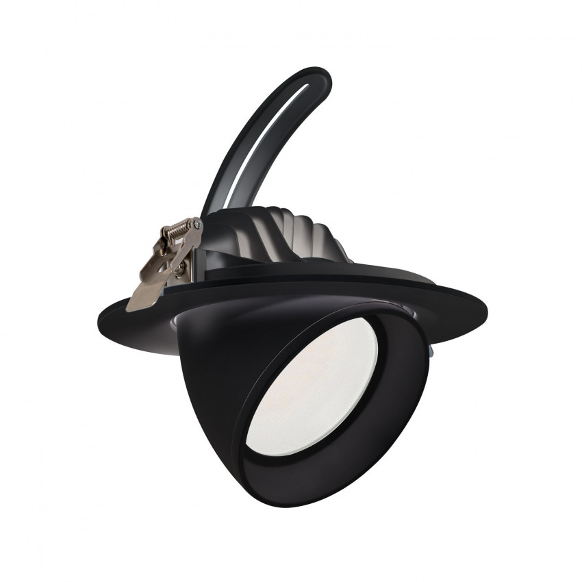 24W 120lm/W CCT Selectable Directional No Flicker Round LED Downlight OSRAM in Black