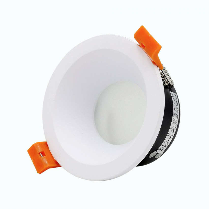 Round Downlight Ring for GU10 LED Bulb with Ø75 mm Cut Out IP65
