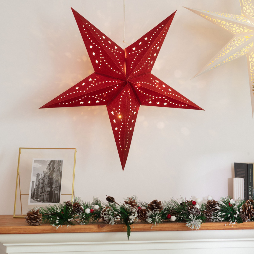 Parilti Cardboard LED Star with Battery
