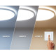 Plafón LED 6W Circular CCT con Mando Seleccionable Regulable Ø120 mm