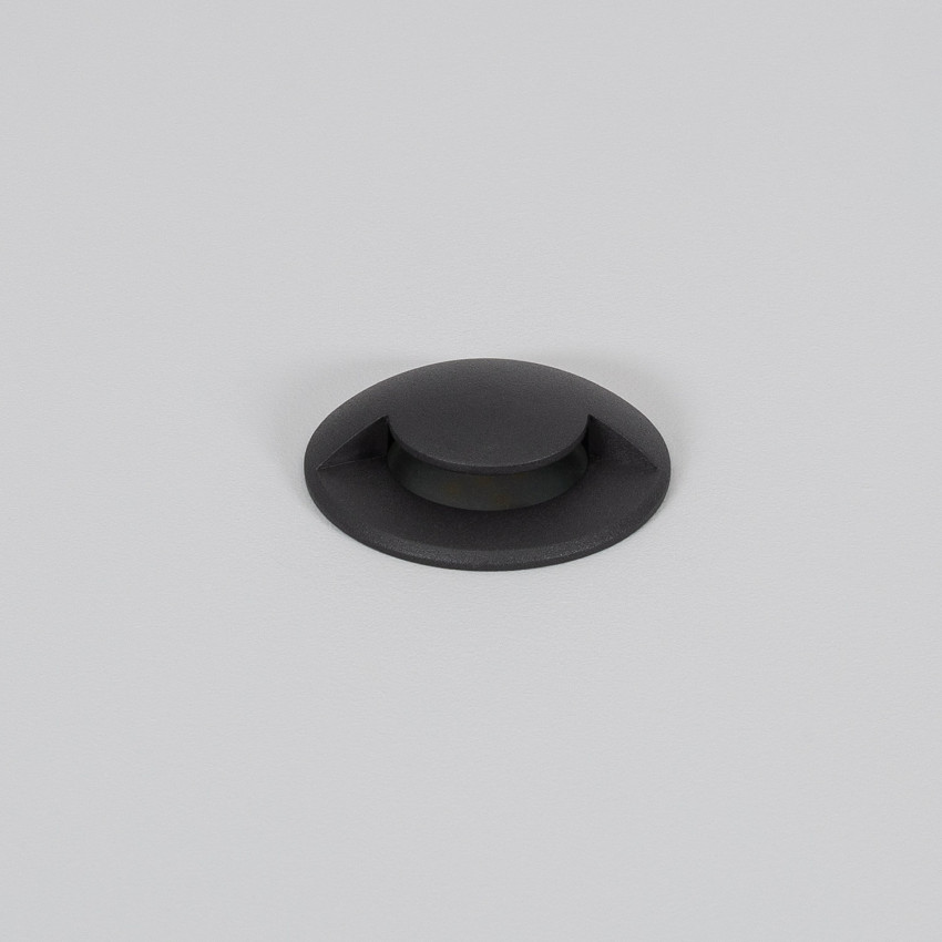 1W Loto Outdoor Recessed Ground Spotlight in Black