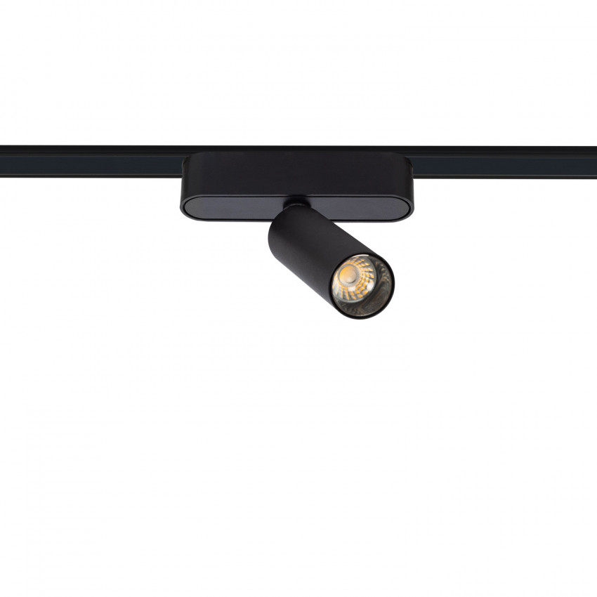 Foco Carril LED Magnético Monofásico 25mm Super Slim 7W 48V CRI90 Negro (UGR16)