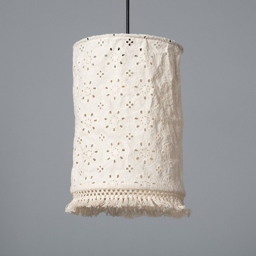 Otomi Fringed Cotton Pendant Lamp 