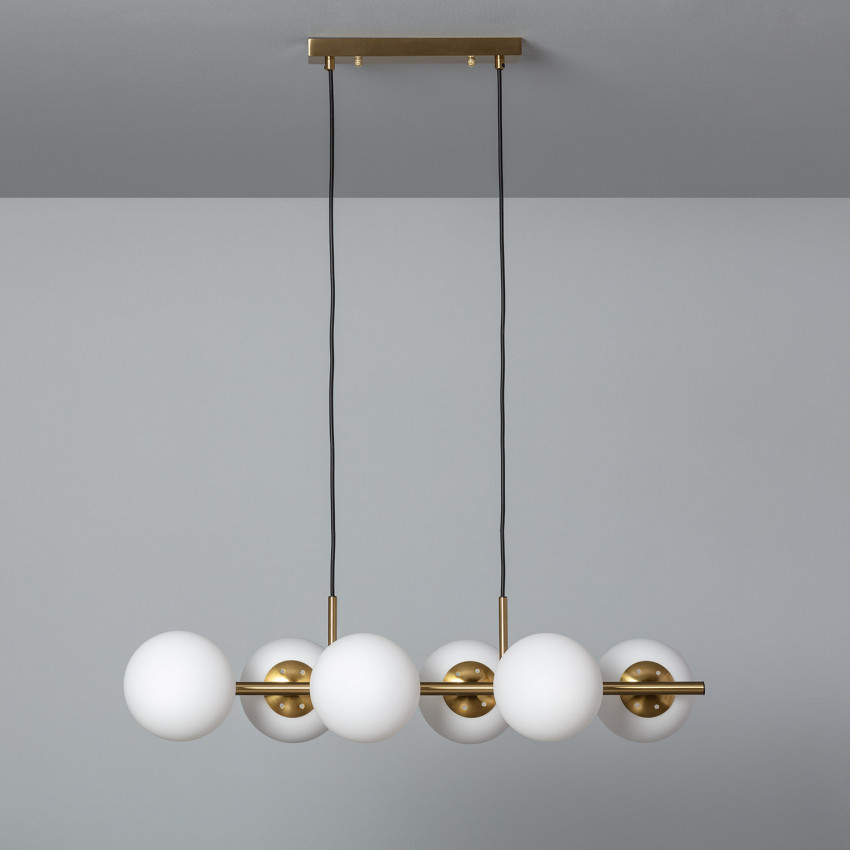 Amatler Metal 6 Spotlight Pendant Lamp
