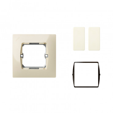 Single Switch Kit Narrow Double Switch SIMON 27 - Black