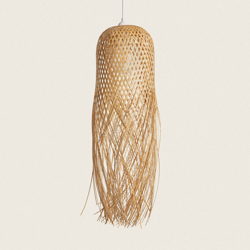Kawaii Bamboo Outdoor Pendant Lamp 