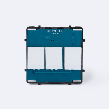 Triple Modern Tactile Switch - White