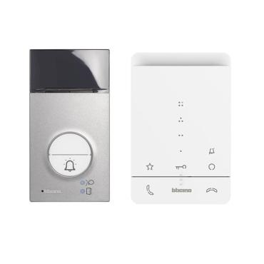BTICINO 364232 1 House 2-Wire CLASS 100 Door Entry Kit with LINEA 3000 Panel and Handsfree Telephone - White