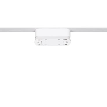 90º Spotlight Adapter for Single Phase Magnetic Track 25mm Super Slim 120mm - Black