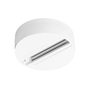Round Surface Kit for Single Phase Track Spotlight - White
