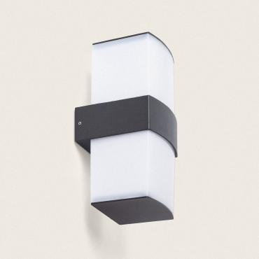 12W Berdy Duo Outdoor LED Wall Lamp - Black