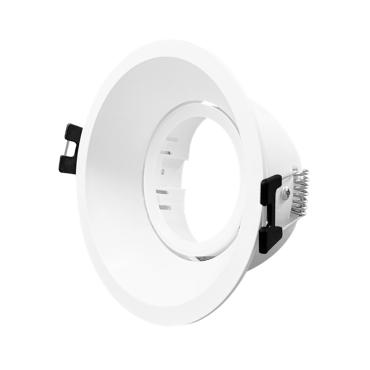 Suefix Round Tilting Downlight Ring for GU10 / GU5.3 LED Bulbs with Ø75 mm Cut Out - Black