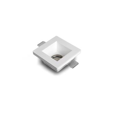 Downlight Square Plasterboard integration for GU10 / GU5.3 LED Bulb UGR17 123x123 mm Cut Out - White