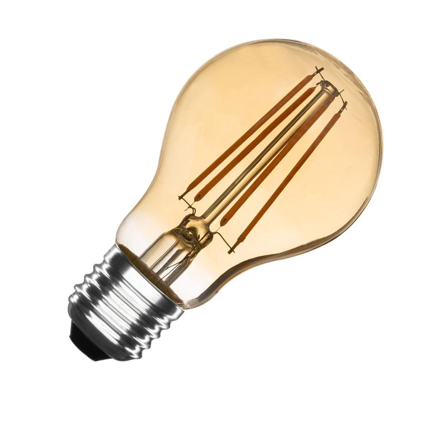 6W E27 A60 Dimmable Gold Filament LED Bulb 720lm