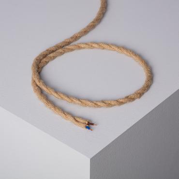 Natural Braided Textile Electrical Cable - Several options