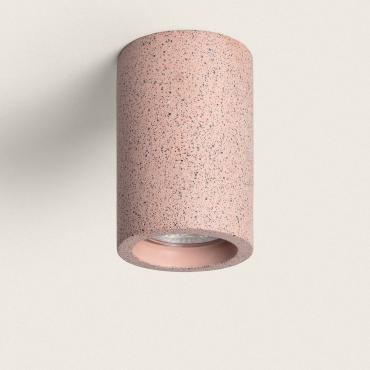 Medan Cement Ceiling Lamp - Brick Red