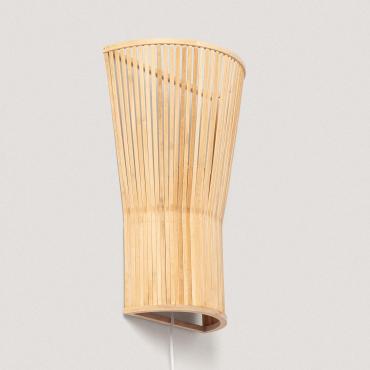 Zahara Bamboo Wall Lamp ILUZZIA - Natural
