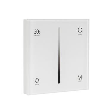 Wall Mounted Tactile Dimmer for Monochrome 12/24V DC RF LED Strips - Monochrome