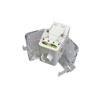 OPENETICS 5822 CAT6 UTP RJ45 Slim Female Connector without Tools - White