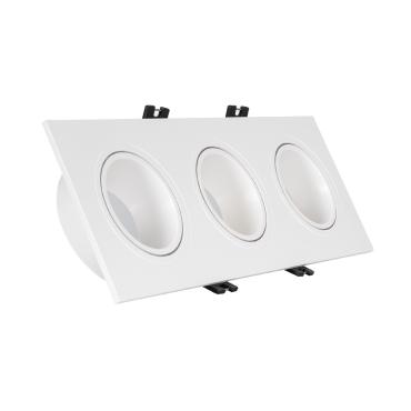 Square Tilting Downlight Square Downlight GU10 6W Cut 75x235 mm PC - Several options