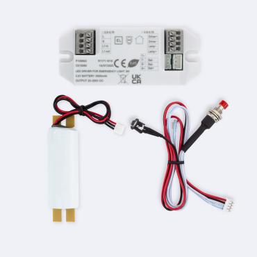20-200V DC 3W Driver with Emergency Battery for LED Luminaires - 3 W