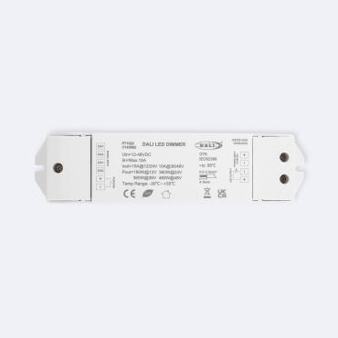 DALI Dimmable Driver for Monochrome LED Strip with Push Button Compatibility - White