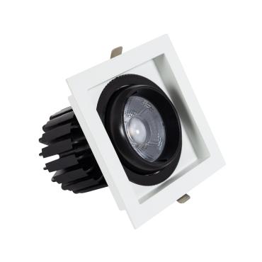 Square 18W 360º Adjustable CRI90 Expert Colour No Flicker COB LED Spotlight 125x125mm Cut-Out - Several options