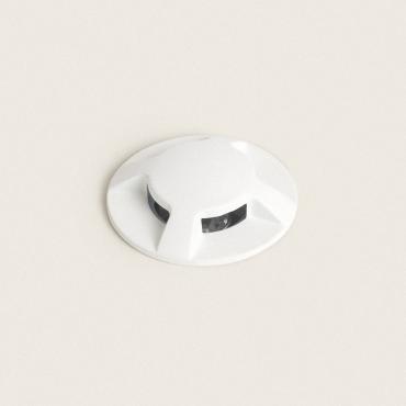 3W Letso 4L Outdoor Recessed Ground Spotlight in White -