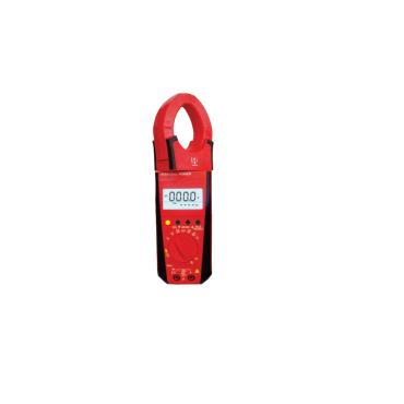 Digital Clamp Ammeter Multimeter with Wide Measurement Range in DC and AC - Red