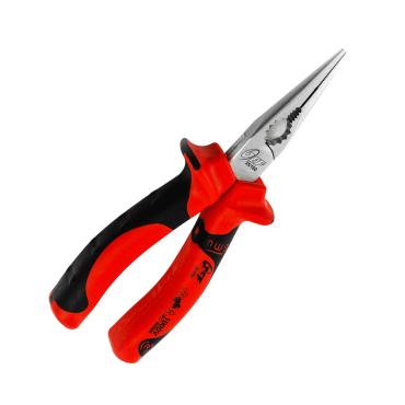 35/160 Straight Semi-Round Tip Pliers VDE GEF 1000V - Red