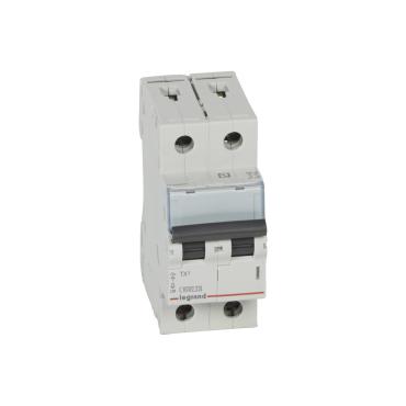 LEGRAND 403605 C Curve 6kA 10-25A TX3 Tertiary 2P Thermal-Magnetic Circuit-Breaker - 16 A