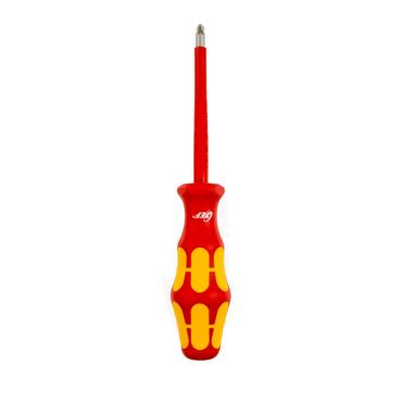 Screwdriver Insulated Pozidriv/Flat Head PZ/S 1 Special Differential and Circuit Breakers VDE 1000V GEF - Red