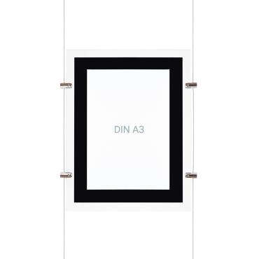 DIN A3 Hanging Led Display Sign - Vertical - Several options