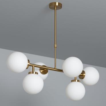 Lautrec Metal & Glass Pendant Lamp - Gold