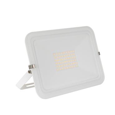 White 50W 120lm/W IP65 Glass Slim LED Floodlight - Several options