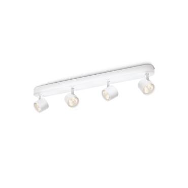 PHILIPS Star Dimmable LED Ceiling Lamp with Four Spotlights 4x4.5W - Silver