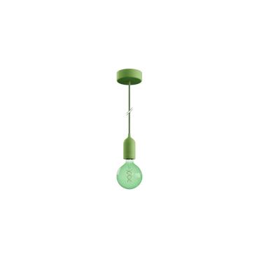 Eiva Pastel Outdoor Silicone Pendant Lamp IP65 Creative-Cables PDESALPA15SN02 - Green